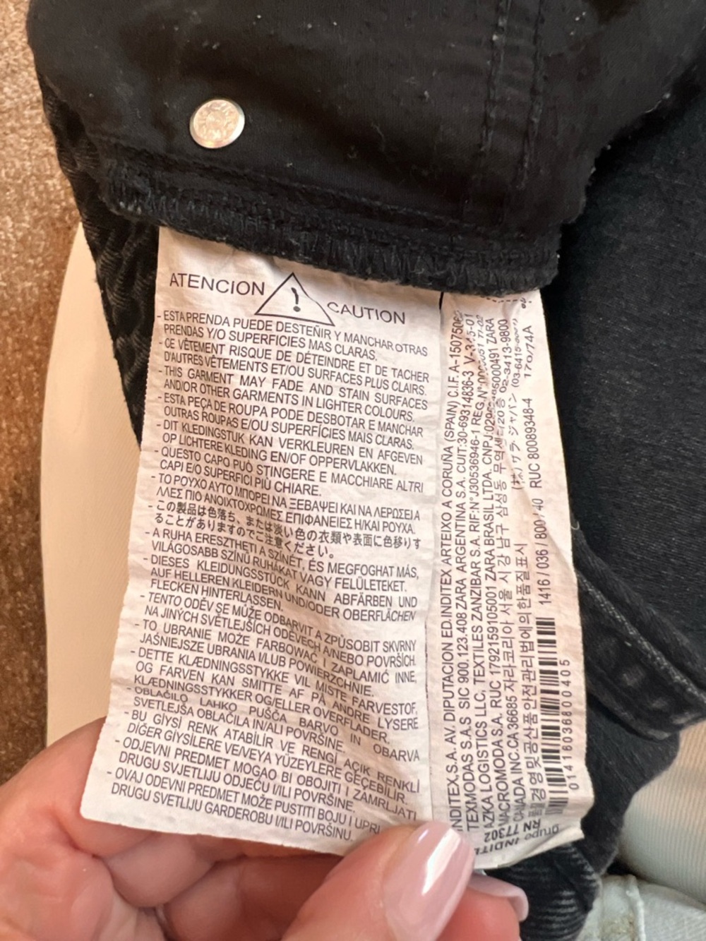 Zara Women’s Black Jean Shorts Distressed Festival Western High Rise 8 - Picture 8 of 8